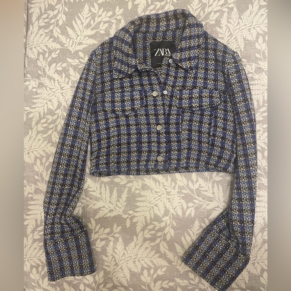 Zara Crop Tweed Jacket - Picture 3 of 4